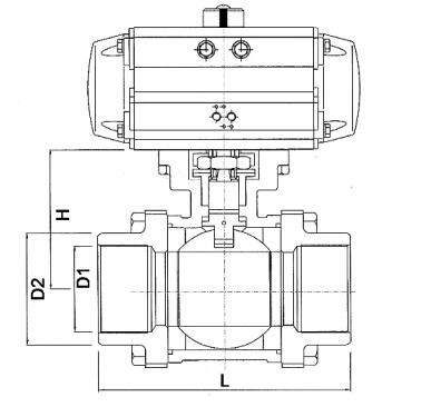氣動(dòng)電磁閥外形尺寸圖