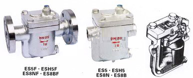 ES5(8,10)F型鐘形浮子式倒吊桶式(CS45H)疏水閥 結構圖